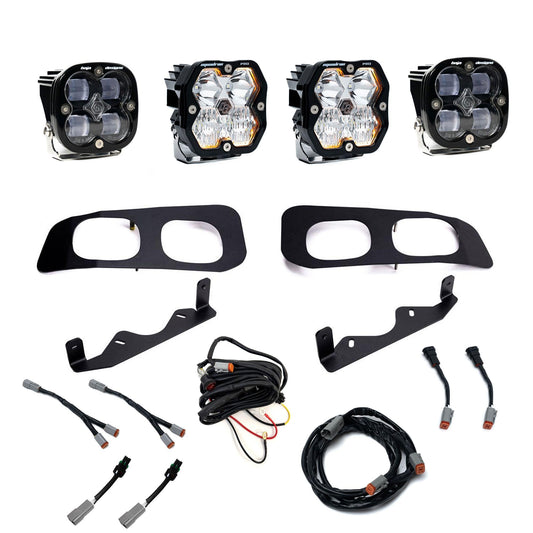 Squadron 2.0 Pro/Squadron Sae Dual Fog Pocket Light Kit Ford 2023-26 F-250/350 Super Duty Clear Baja Designs