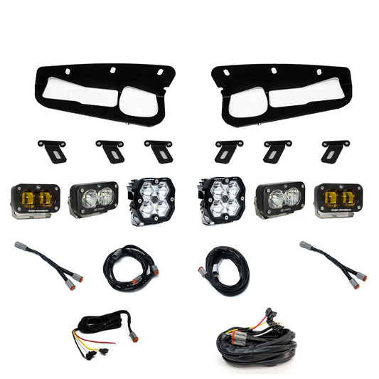 Squadron 2.0 Pro/S2 Pro/S2 Sae Pro Fog Pocket Light Kit Ford 2021-27 Bronco 2022-24 Bronco Raptor w/ Steel Bumper Baja Amber Baja Designs