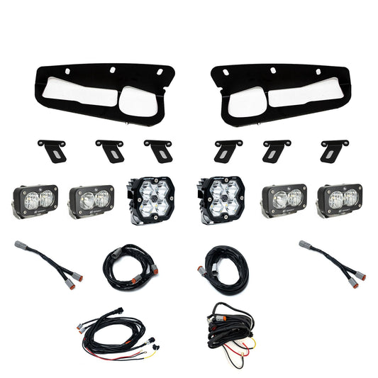 Squadron 2.0 Pro/Dual S2 Sport Fog Pocket Light Kit Ford 2021-27 Bronco 2022-24 Bronco Raptor w/ Steel Bumper Baja Designs