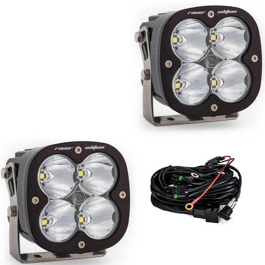 XL Racer Black LED Auxiliary Light Pod Pair - Universal Baja Designs