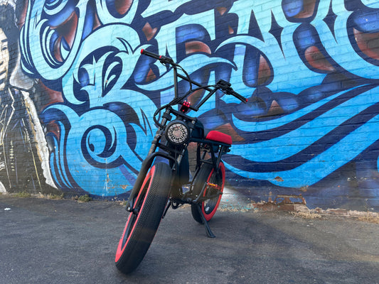 Custom Red Fury Ripper Pro X 750 w Electric Moto Style eBike 20x4 Fat tire electric bike - Moto Style - EBIKE|1313 eBike Super Shop