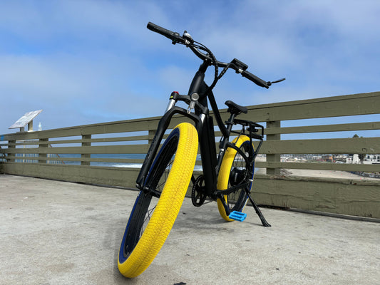 Custom Yellow Predator 750 w Electric Urban eBike - Mountain eBike - EBIKE|1356 eBike Super Shop