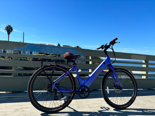 Custom Blue Monday 500 w Electric e - Moto Style eBike 27.5x2.2 Urban tire electric bike - eBikes - EBIKE|1531 eBike Super Shop