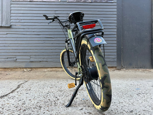 Custom Camo Predator 750 w Electric Fat Tire Mountain eBike 26x4 Fat tire electric bike - Mountain eBike - EBIKE|1589 eBike Super Shop