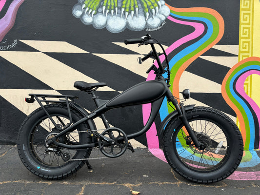Custom Mini Racer 500 w Electric Vintage eBike 20x4 Fat tire electric bike - Mini eBike - EBIKE|1532 eBike Super Shop