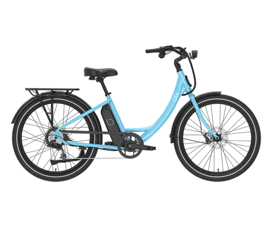 BLIX Sol X Electric Beach Cruiser eBike - Step Over 750 w Electric Commuter eBike - Cruiser - BLIX|BLUE|2879 eBike Super Shop