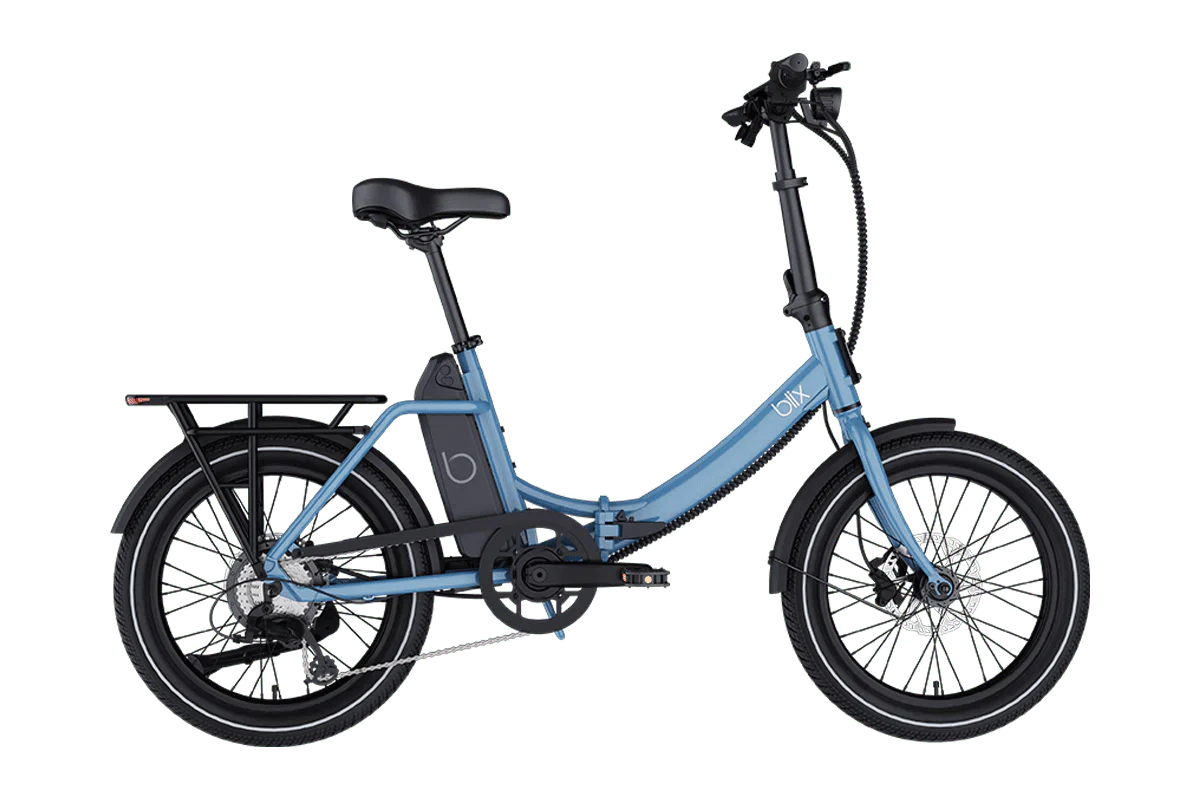 BLIX Vika X Electric Folding eBike - Folding Step Thru 500 w Compact eBike - Folding Ebike - BLIX|BLUE|2872 eBike Super Shop