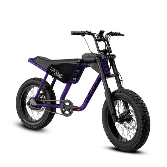 Electric bike Strike Rhino in Grape Soda color, side view, displayed on a white background.