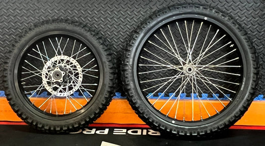 eMoto Wheel Set Shinko 244 Dual Sport 17"/21" Complete Front & Rear Wheel & Tire Set for Moto Bikes - Wheel & Tire Set - EBIKE|2370 eBike Super Shop