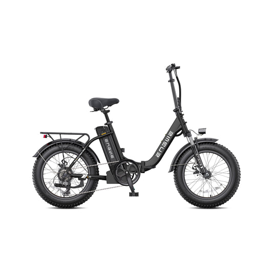ENGWE L20 2.0 electric bike in Onyx Black, side view, displayed against a plain background