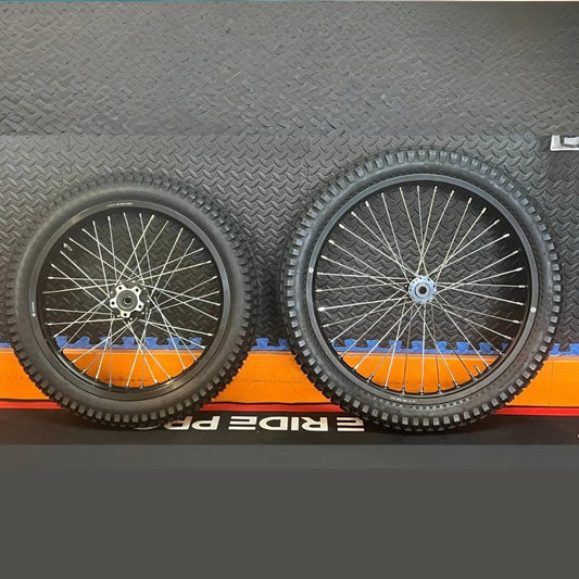 Eride eMoto Wheel Set Shinko 241 Dual Sport 18"/19" Front & Rear Wheel & Tire Set for Moto Bikes *Does not include rotor or sprocket* - Eride Wheel & Tire Set - EBIKE|2751 eBike Super Shop