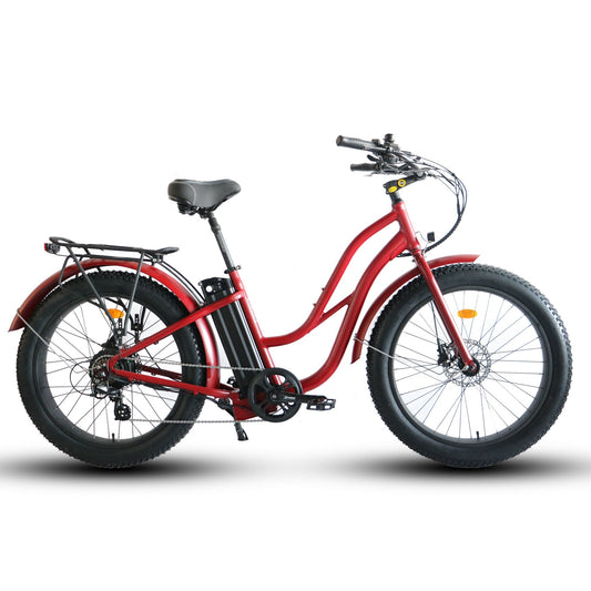 Fat Tire Step Thru 26x4 - 52v Beach Cruiser Electric Bike - Cruiser - 210000000772 eBike Super Shop