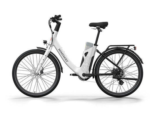 HIMIWAY A3 / Urban Electric Commuter Bike - Step Thru - HIMIW|A3 / |White eBike Super Shop
