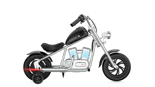 HYPER GOGO Cruiser 12 Plus (W APP) Kids Electric Mini Motorcycle eBike - 21.9v 160 w - Youth eMotorcycle - HYPER|BLACKTRAIN|2267 eBike Super Shop