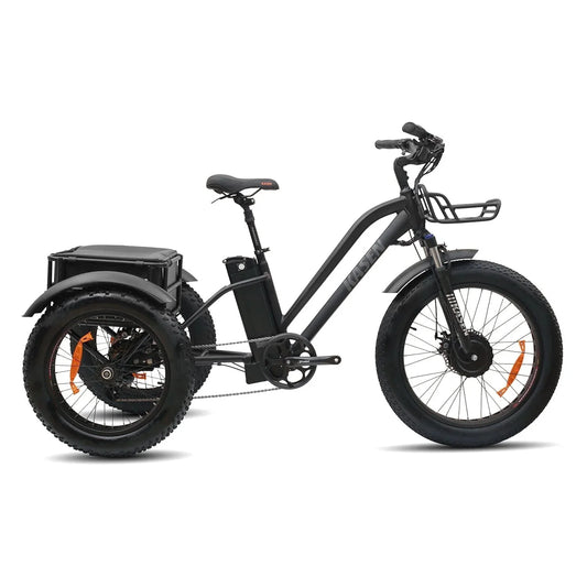 KASEN Trike 500 w Trike Ebike 20x4 Fat Electric Trike 3 Wheel eBike - Electric Tricycle - KASEN|TRIKE|BLACK|0221 eBike Super Shop