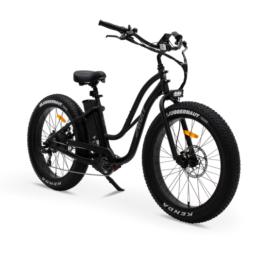 MURF Fat Murf Step - Thru Electric Urban eBike - 52v 750 w Electric Beach Cruiser eBike - Fat Tire Cruiser eBike - MURF|BLACK|2315 eBike Super Shop
