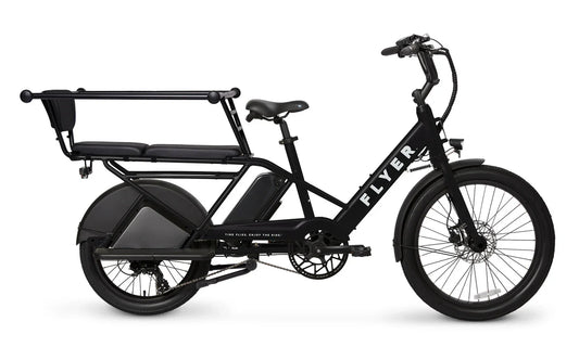 RADIO FLYER Via 500w Step Thru eBike 24x2.4 Street Electric Cargo eBike - Cargo eBike - FLYER|CARGO|BLACK|0320 eBike Super Shop