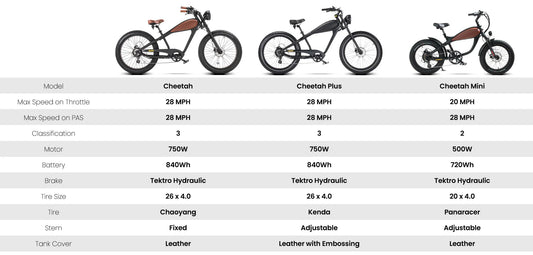 REVI Cheetah Plus – Cheeba Edition 750W Custom Electric Fat Tire eBike - Cafe Racers - REVI|CHEET|Cheeba|0816 eBike Super Shop
