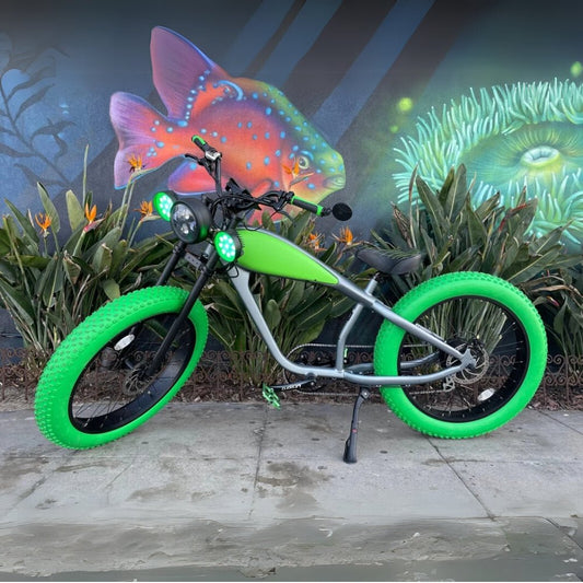 REVI Cheetah Plus – Cheeba Edition 750W Custom Electric Fat Tire eBike - Cafe Racers - REVI|CHEET|Cheeba|0816 eBike Super Shop