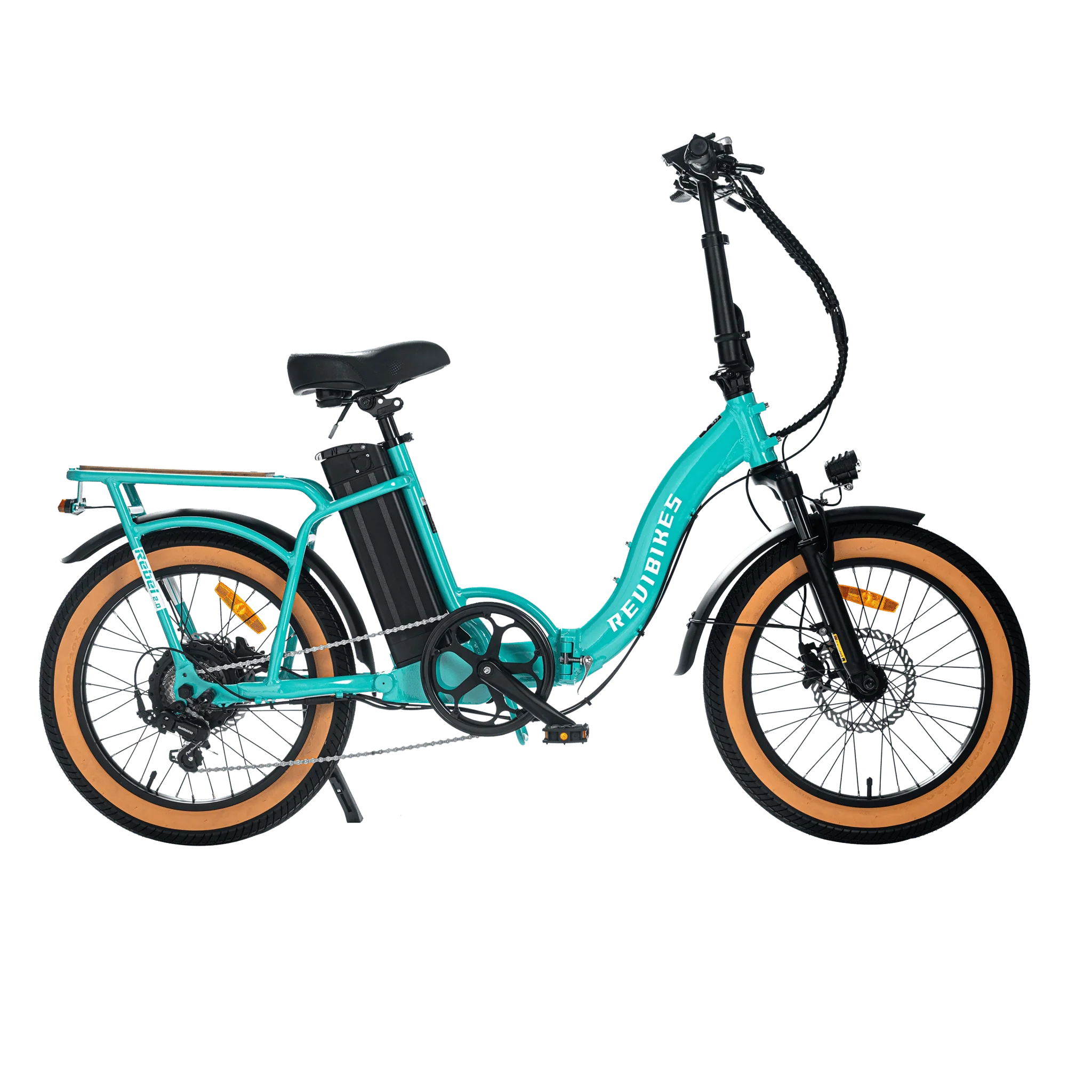 REVI Rebel 2 750w Step Thru Ebike 20x3 Fat Tire Electric Folding eBike