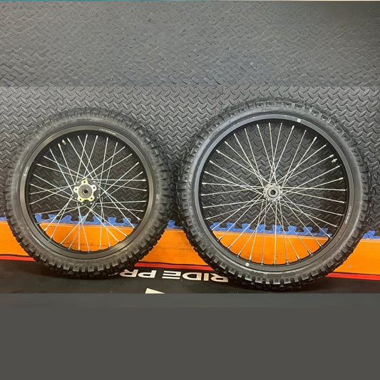 Surron eMoto Wheel Set Shinko 244 Dual Sport 18"/21" Front & Rear Wheel and Tire Set for Moto Bikes *Does not include rotor or sprocket* - Surron Wheel & Tire Set - EBIKE|2790 eBike Super Shop