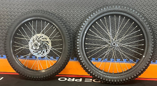 Talaria eMoto Wheel Set Shinko 241 Dual Sport 19"/21" Front & Rear Wheel & Tire Set for Moto Bikes *Does not include rotor or sprocket* - Talaria Wheel & Tire Set - EBIKE|2816 eBike Super Shop