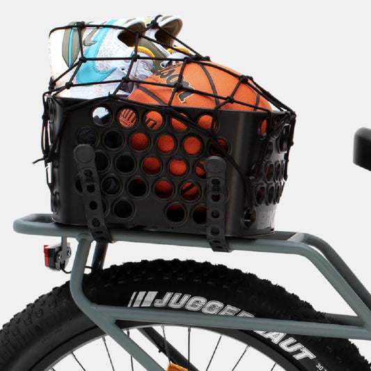 EBike Bicycle Basket, Dairyman Universal Rear Bicycle Basket, E-Bike Basket