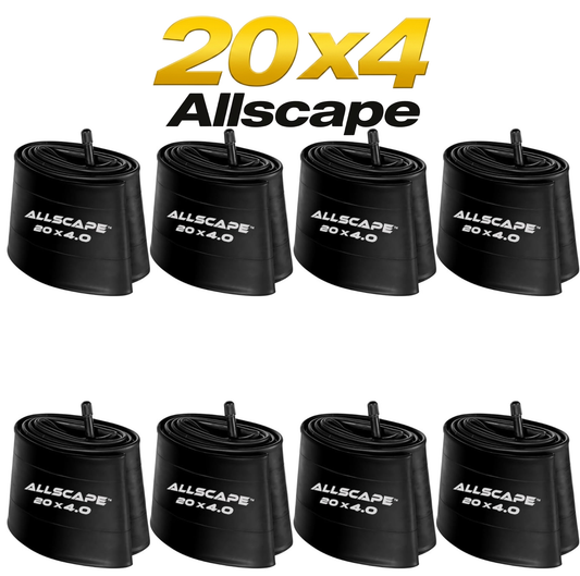 HEB- Allscape® 20"x4" Heavy Duty Bike Tubes for Ebike Tires - Puncture Resistant Inner Tube