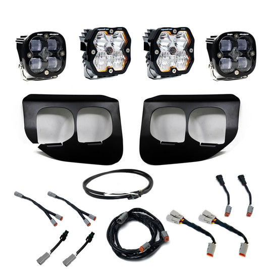 Squadron 2.0 Pro/Squadron Sae Dual Fog Pocket Light Kit Ford 2020-22 F-250/350 Super Duty Clear Baja Designs