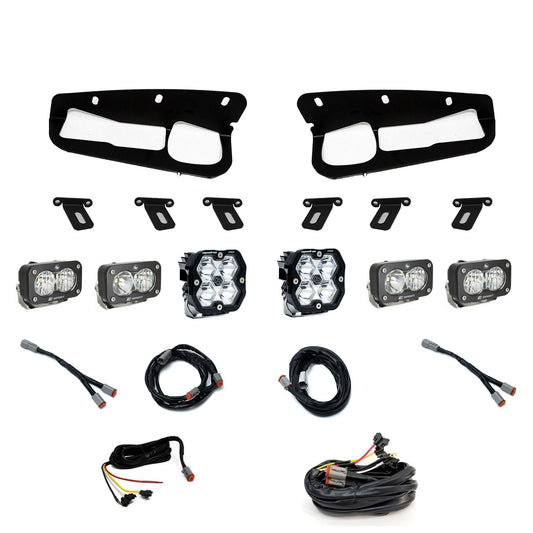 Squadron 2.0 Pro/Dual S2 Sport Fog Pocket Light Kit Ford 2021-27 Bronco 2022-24 Bronco Raptor w/ Steel Bumper Baja Designs