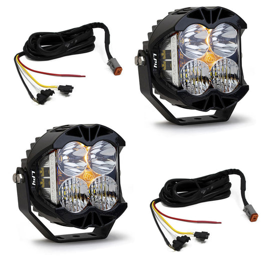 Jeep JL/JT Rubicon Steel Bumper LED Light Kit LP4 Baja Designs
