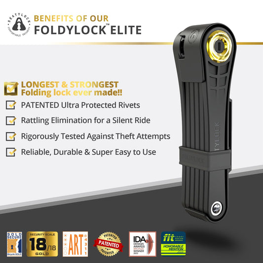 Foldylock Elite ART 3 Stars Certified Folding Bike Lock