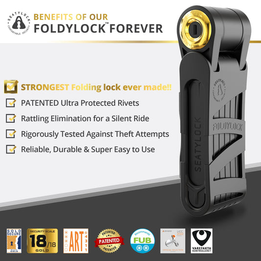 Foldylock Forever Heavy Duty Folding Bike Lock Sold Secure Gold Rated