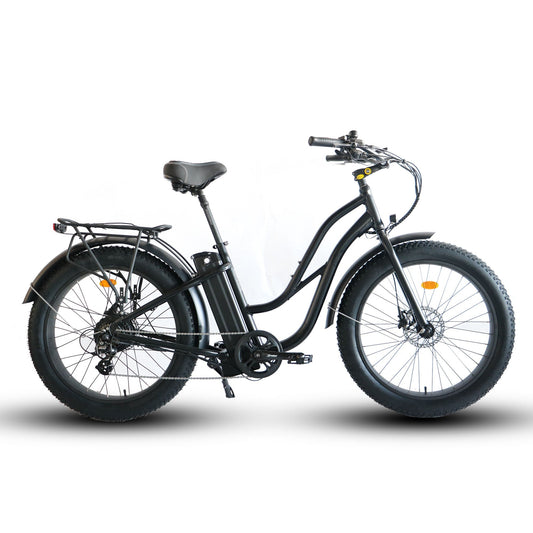 Fat Tire Step Thru 26x4 - 52v Beach Cruiser Electric Bike