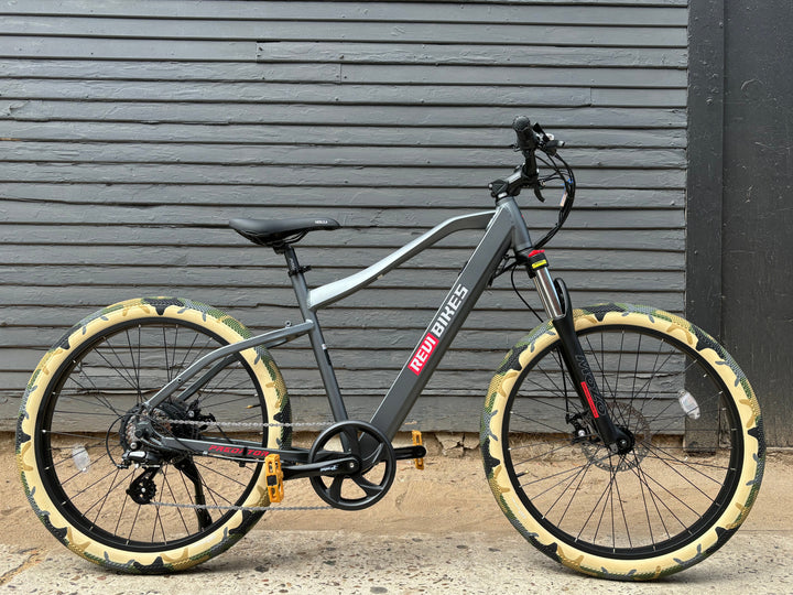 Custom Military Camo 750 w Electric Urban eBike 26x2.1 Urban tire elec