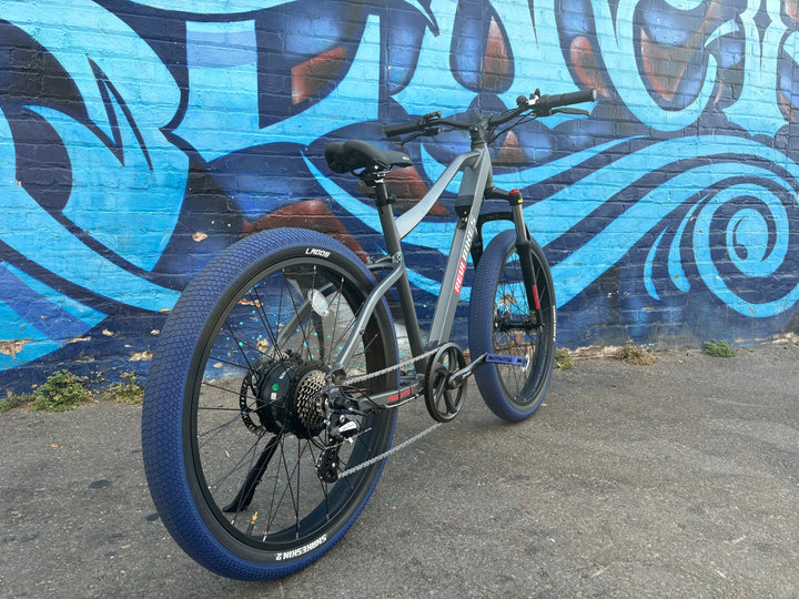 Custom Blue Midnight 750 w Electric Urban eBike  26x2.1 Urban tire electric bike - eBike Super Shop