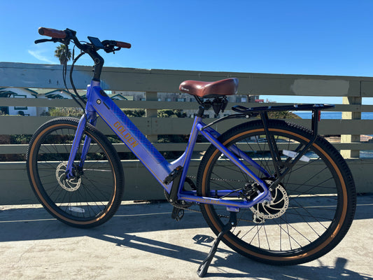 Custom Blue Monday 500 w Electric e-Moto Style eBike 27.5x2.2 Urban tire electric bike