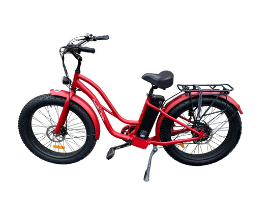 Coastal Cruiser - 750w Fat Tire Cruiser Step Thru 26x4 Electric Bike