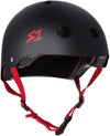 S1 Lifer helmet - Black Matte W/ Red Straps