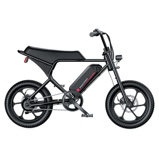 MACFOX M19 Electric e-Moto Style eBike-Step Over 250 w Electric Mini Fat Tire eBike