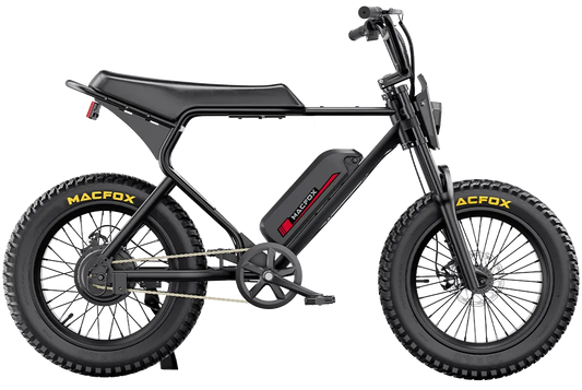 MACFOX X1S Commuter Electric e-Moto Style eBike-Step Over 500 w Electric Mini Fat Tire eBike