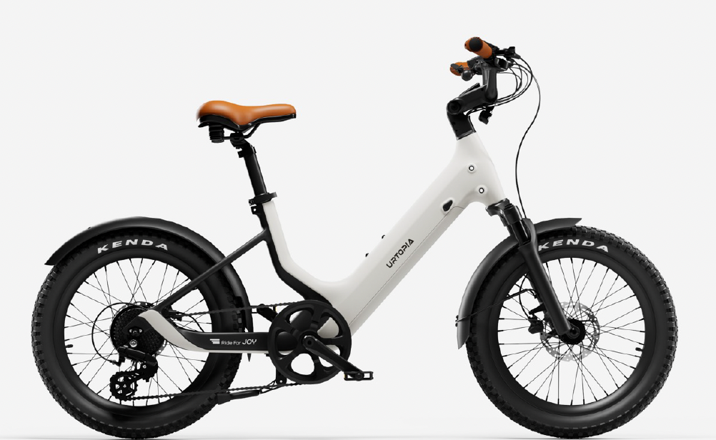 URTOPIA JOY 500 w Step Thru Ebike 20X3 Fat Electric Mini Fat Tire eBike