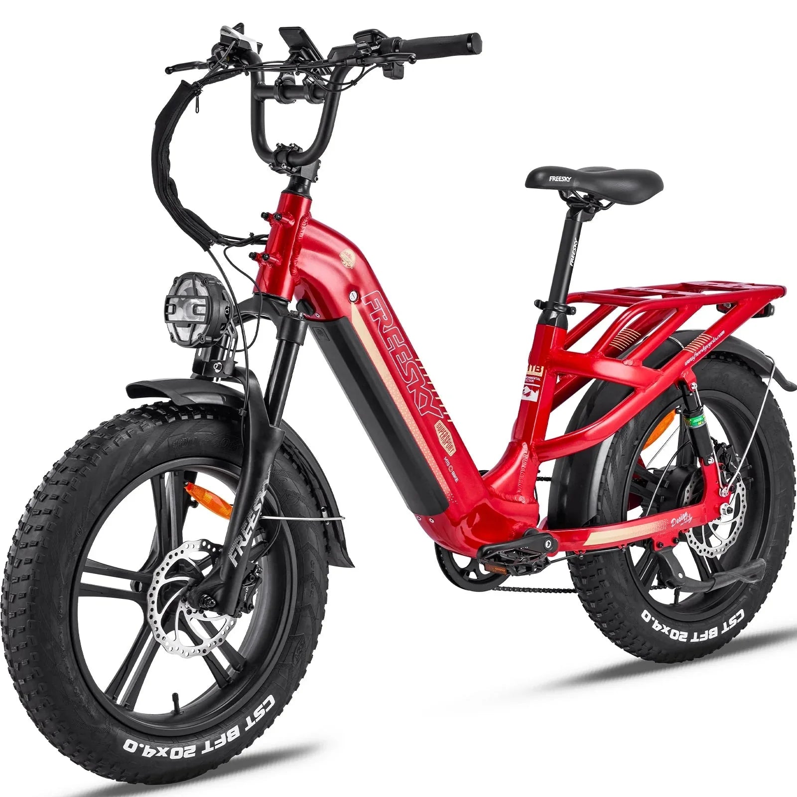 Big Bear eBikes FREESKY Rocky 750 w Ready to Ride Step Thru Ebike 20x4 Electric Cargo eBike