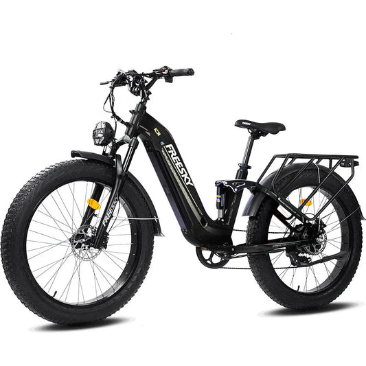 Big Bear eBikes FREESKY Wildcat Pro A-340 1000 w Ready to Ride Step Thru Ebike 4 Electric Fat Tire Mountain eBike