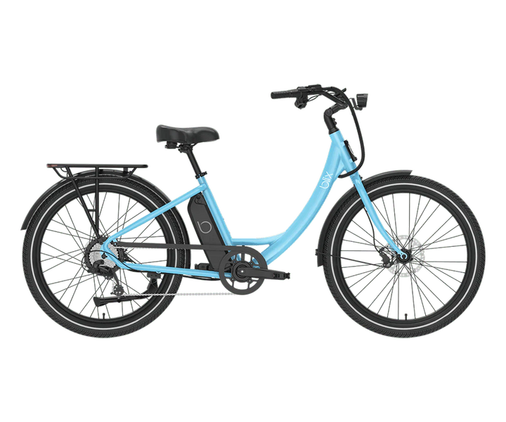 BLIX Sol X Electric Beach Cruiser eBike - Step Over 750 w Electric Commuter eBike - Cruiser - BLIX|BLUE|2879 eBike Super Shop