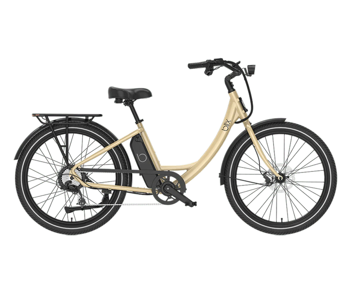 BLIX Sol X Electric Beach Cruiser eBike - Step Over 750 w Electric Commuter eBike - Cruiser - BLIX|CREAM|2885 eBike Super Shop