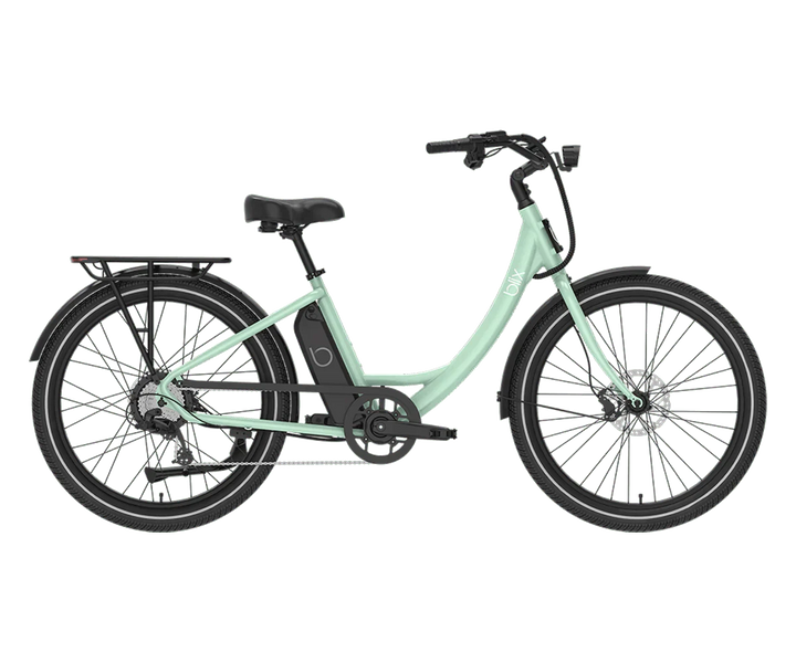 BLIX Sol X Electric Beach Cruiser eBike - Step Over 750 w Electric Commuter eBike - Cruiser - BLIX|GREEN|2884 eBike Super Shop