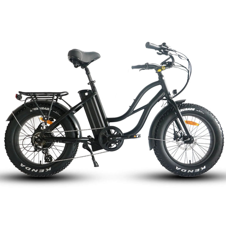 Coastal Cruiser 52v 20 Thru 750W Step Thru Ebike 20x4 Fat Tire Mini Electric Beach Cruiser - Mini eBike - COAST|MINI|BLACK|0023 eBike Super Shop