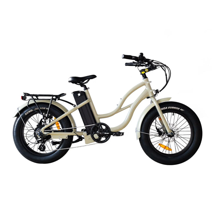 Coastal Cruiser 52v 20 Thru 750W Step Thru Ebike 20x4 Fat Tire Mini Electric Beach Cruiser - Mini eBike - COAST|MINI|SAND|0028 eBike Super Shop