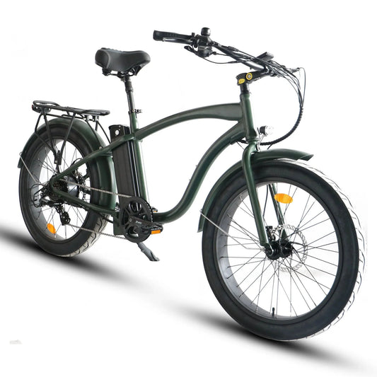 Coastal Cruiser 52V 24 Over 750W Step Over Ebike 24x3 Fat Tire Fat Tire Cruiser